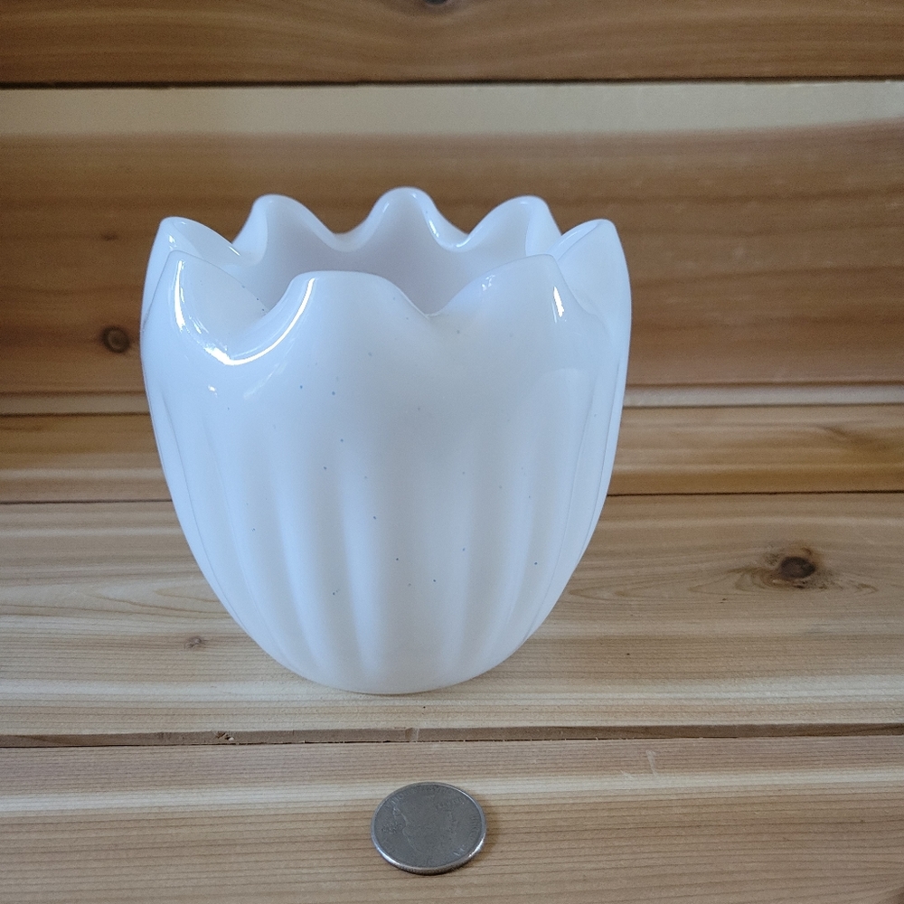 Milk glass dish